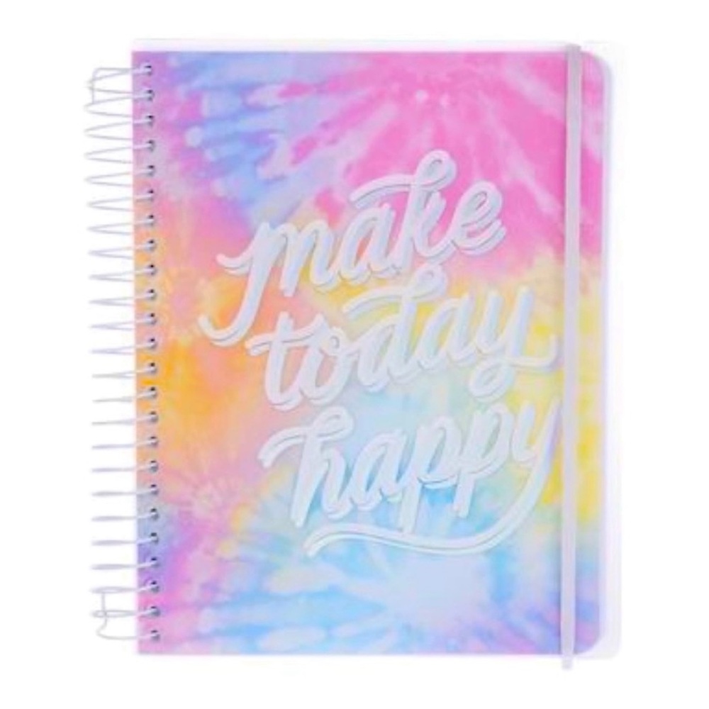 Make Today Happy Rainbow Spiral Notebook Journal
